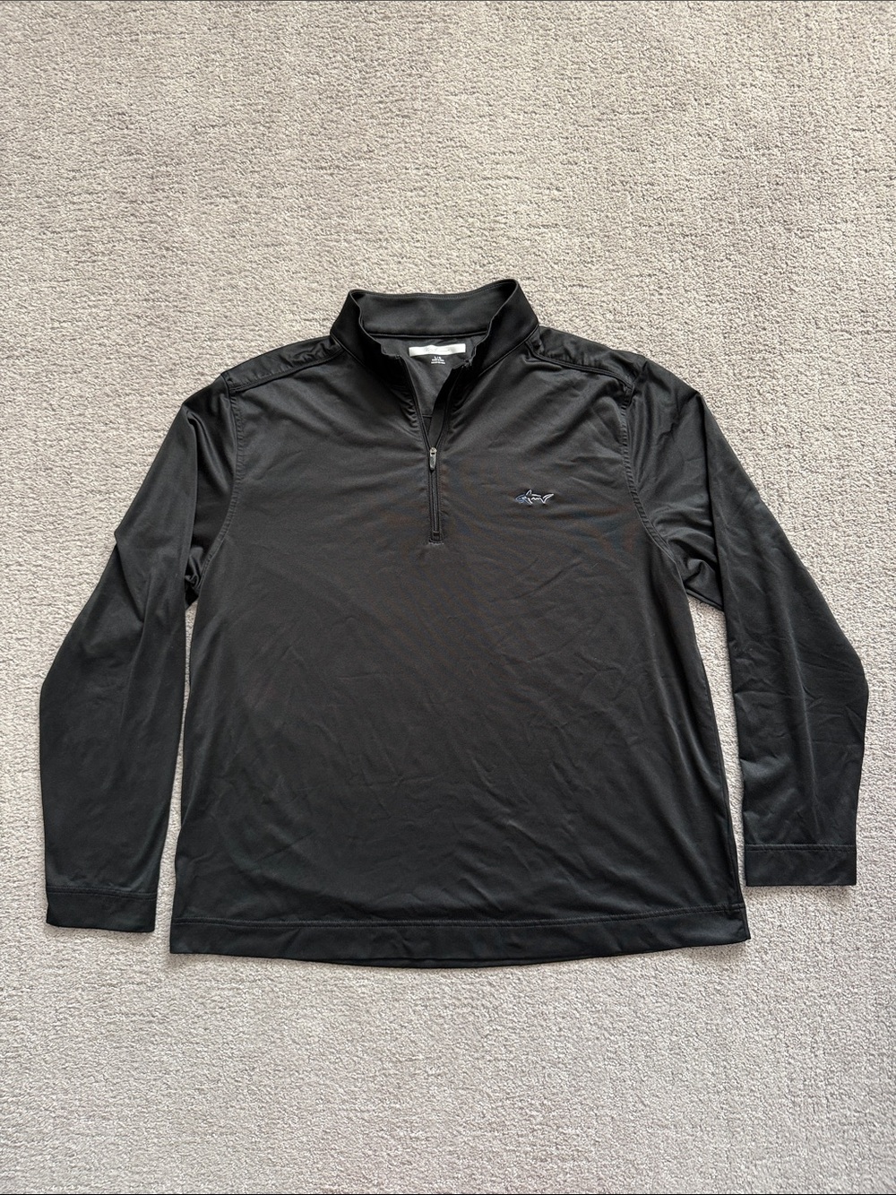 Greg Norman Men’s Black Performance Quarter Zip - Large